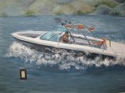 Beach-ski boat