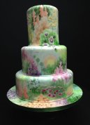 Cakes painted