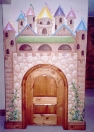 Castle playroom wood door