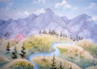 Forest glitter stream