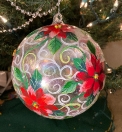 Poinsettia large ornament