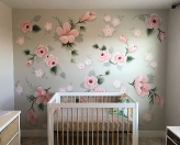 Baby roses wall