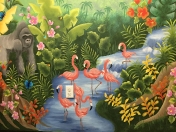 Jungl flamingos