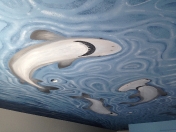 Ocean shark ceiling