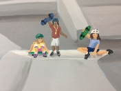 Skate boarders